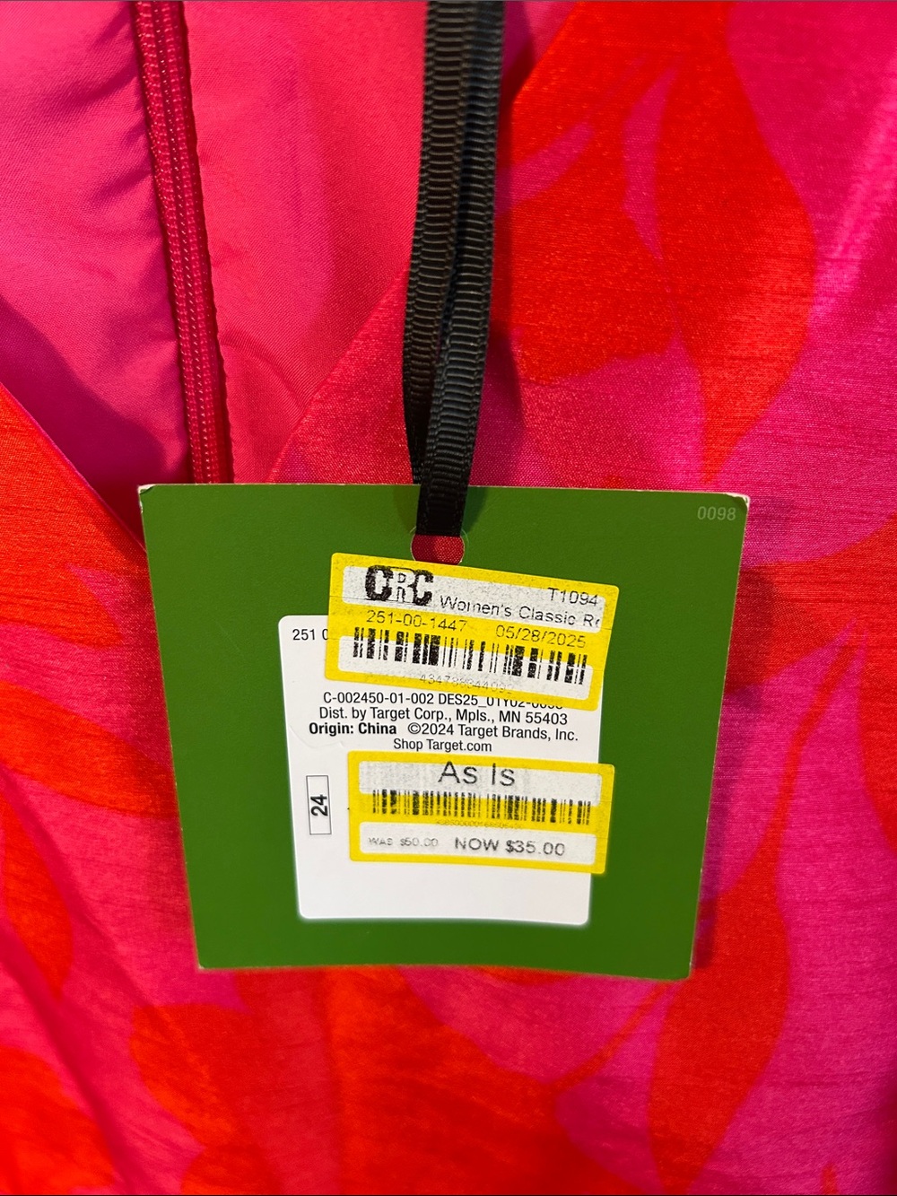 kate spade x Target Women’s Bright Pink and Red Floral Peplum Dress - Picture 3 of 7